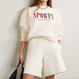 Sporty & Rich Sports Printed Sweatshirt NWOT